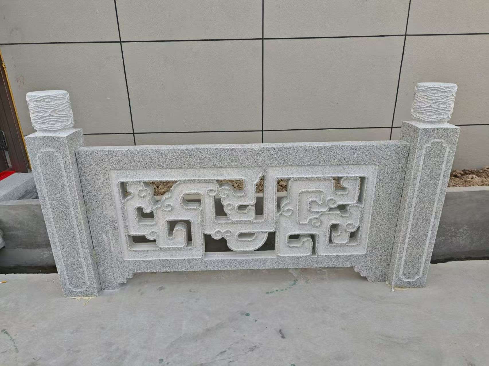伊春芝麻白河道栏杆 桥栏杆