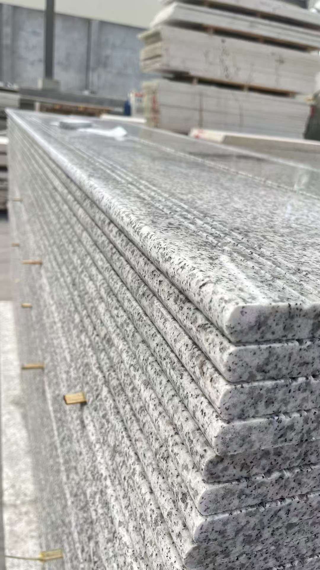 伊春芝麻白楼梯踏步 花岗岩楼梯板材